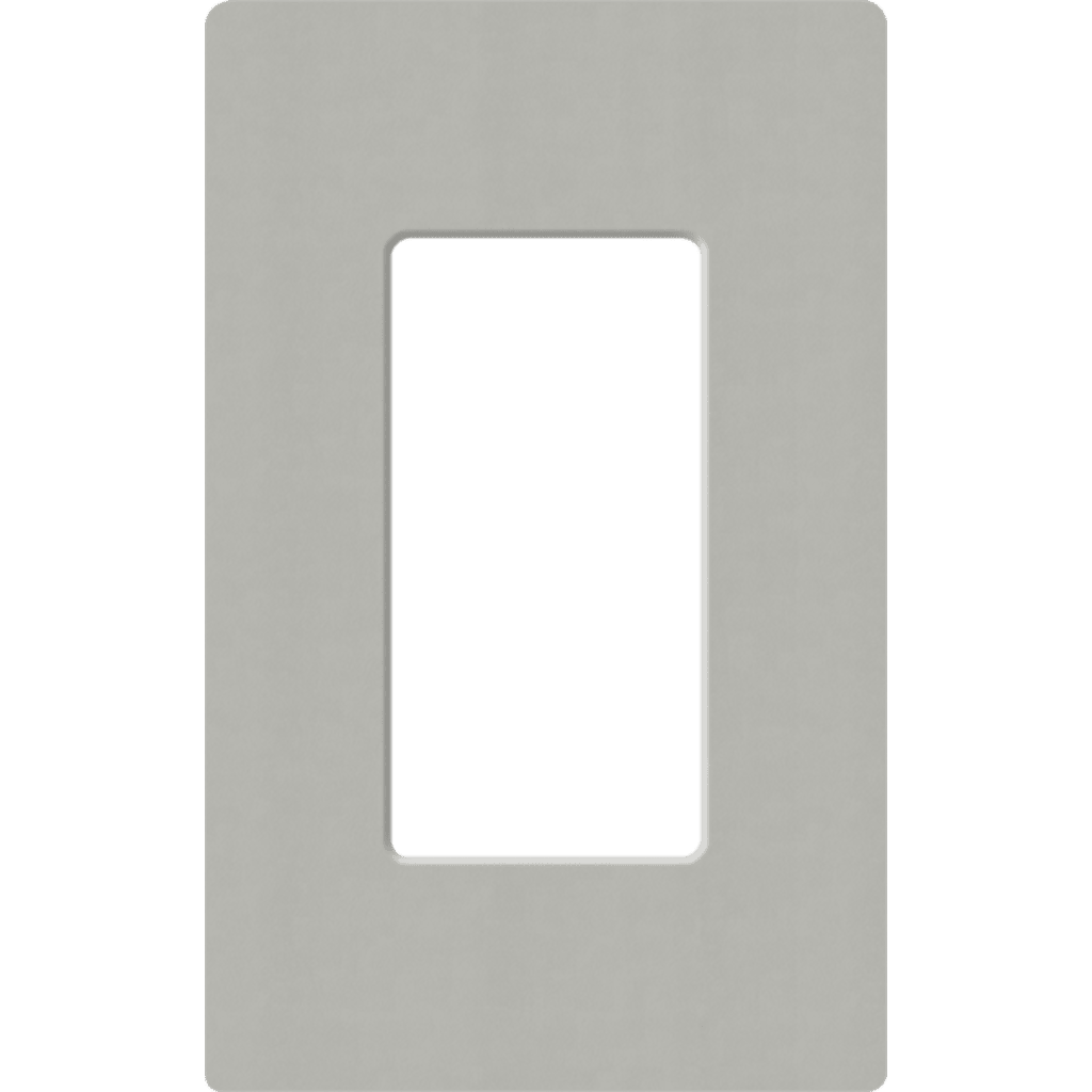 Placa de pared 1 espacio, para atenuador (dimmer), apagador ó control remoto inalámbrico LUTRON.