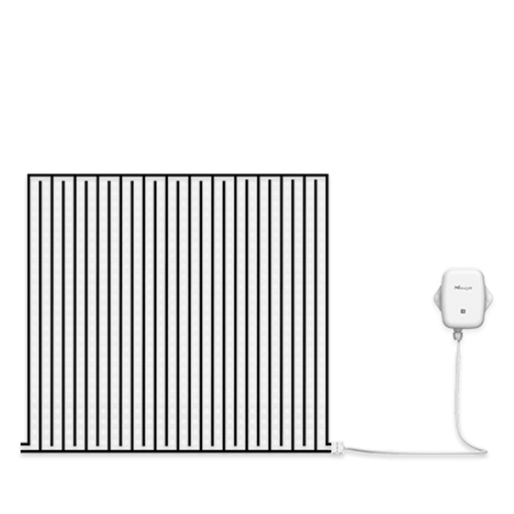 Sensor de Detección de Fugas EM300-MLD LoRaWAN® / Membrana Flexible 40x40 cm / Batería 4000 mAh hasta 10 Años / IP67 / D2D Protocol Sin Gateway / NFC Configuración / Detección Líquidos Conductivos / -30°C