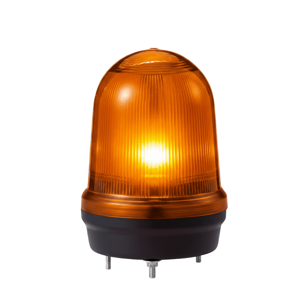 LED con patrones fijo/intermitente, estroboscópico y simulación rotatorio, Color ámbar de 12-24 VCD