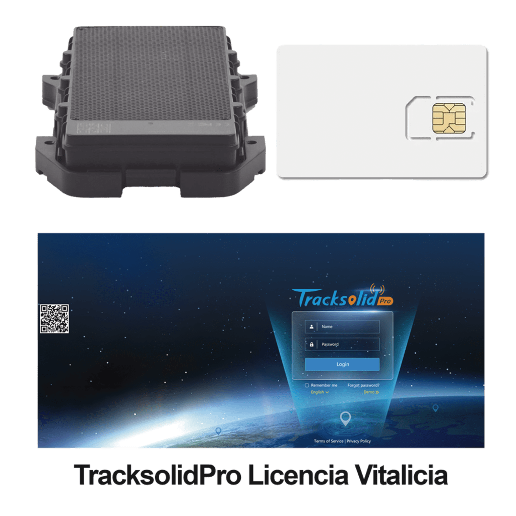 KIT Localizador 4G con carga solar / Semiautónomo / Rastreo de contenedores / Cajas de tráiler / Alarma de sabotaje audible / Incluye Licencia vitalicia VTSCX y SIM de datos SIM500MB2Y