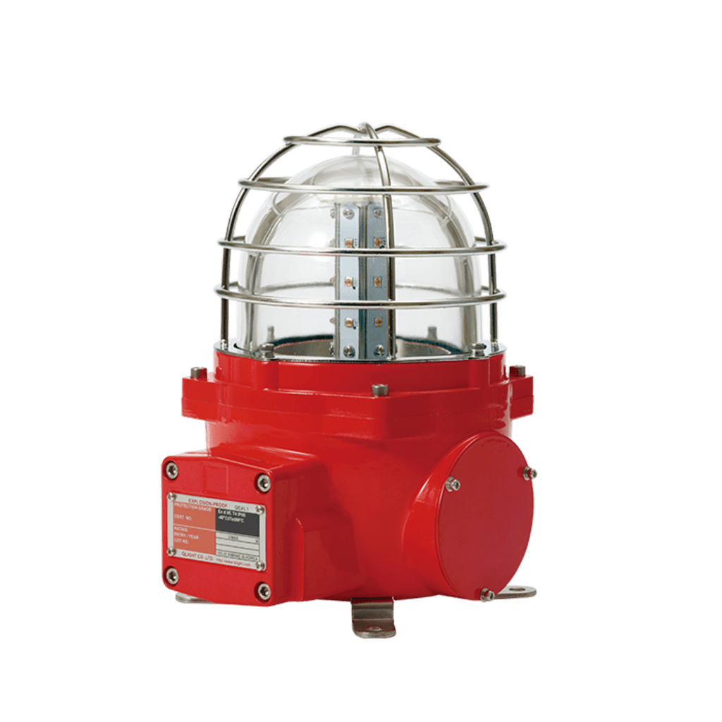 Baliza de Obstrucción Baja Intensidad Tipo B, LED Antiexplosiva, color Rojo 24Vcd