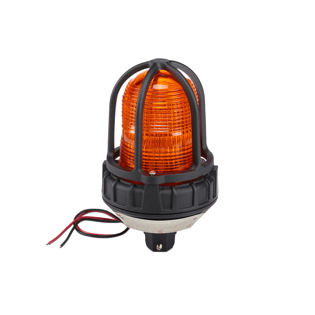 Luz de advertencia LED para ubicaciónes peligrosas, montaje tipo tubo, 120 VCA, color Ámbar