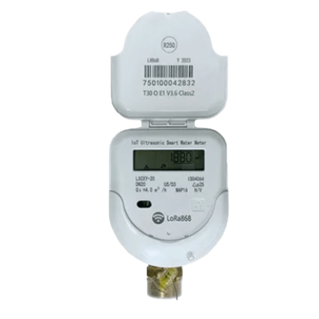 Medidor Ultrasónico de Agua IoT 1/2 pulgada / Integrado Válvula-Metro / LoRaWAN / Bidireccional / IP68