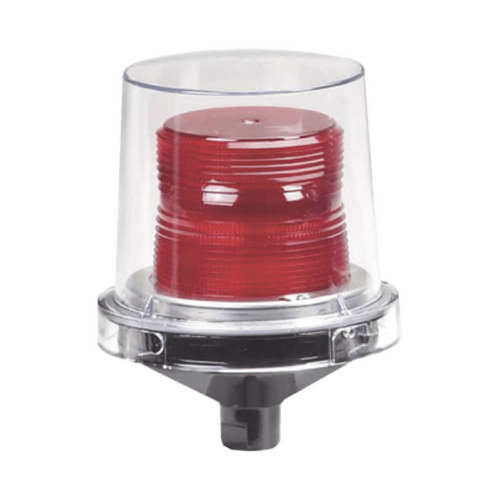 Luces estroboscópicas para lugares peligrosos Electraray® , Homologado UL y cUL para Clase I, División 2, Grupos A, B, C y D; Clase II, División 2, Grupos F y G; Clase III , 120 VCA, color Rojo, parpadeo predeterminado