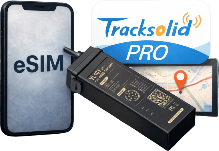 eSIM / GPS / Localizador para Vehiculos / 4G LTE CAT1 con Fallback a 2G / Apagado y encendido de motor remoto / Entrada analogica / Sistema de protección de baterias / Tamaño super pequeño con IP66 / Robusto / eSIM Servicio SIM500MB1Y