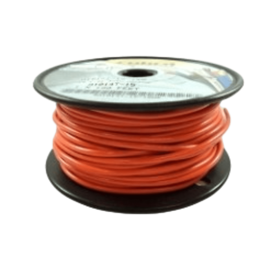 Cable Eléctrico Color Naranja Calibre 14 / Rollo de cable de 100 pies / UL 1015-1230 / Cobre Estañado Clase K / 600 Voltios / 105°C Seco - 75°C Húmedo / Aislante PVC Retardante de Llama VW-1 / Resistente a Humedad, Abrasi&oacu