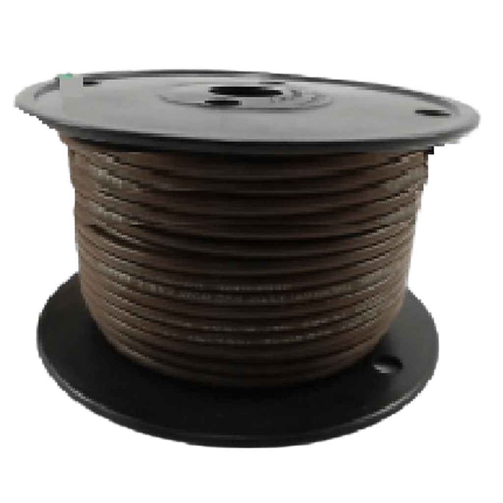 Cable Eléctrico color café calibre 14 / UL 1015-1230 / 600 Voltios / Temperatura 105°C Seco 75°C Húmedo / Cobre Estañado Clase K / Aislante PVC Retardante de Llama VW-1 / Resistente a Humedad Abrasión Ácid