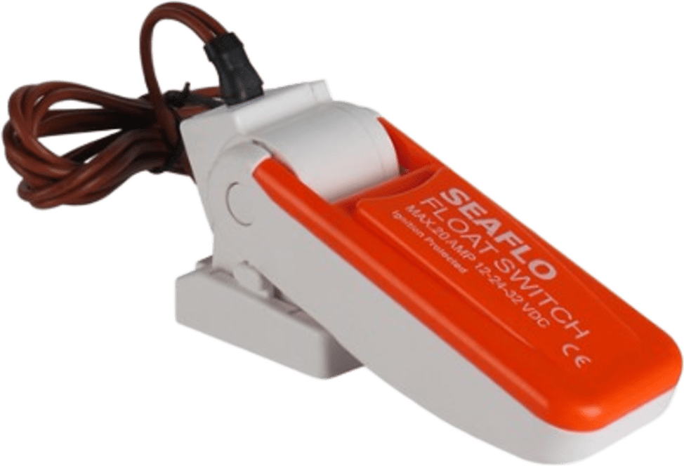 Interruptor de Nivel para Bomba de Sentina SEAFLO / 12-24-32 VDC / Hasta 20 Amperios / Agua Dulce y Salada / Construcción de Alta Calidad