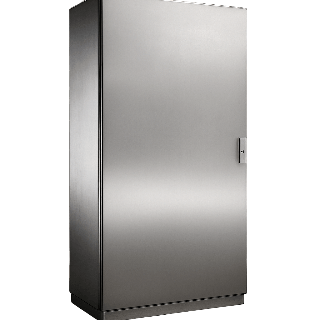 Gabinete de Acero Inoxidable IP55  (800 x 1600 x 400 mm) con Placa Interna Galvanizada.