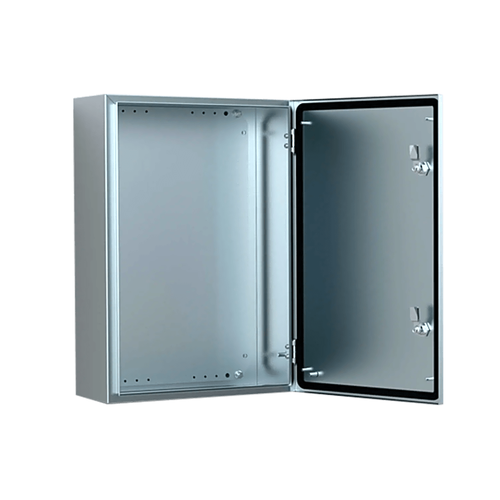 Gabinete de Acero Inoxidable 304L ASR IP66 / 600x400x210 mm (23.6x15.7x8.3 in) / 2 Cerraduras / Montaje Placa 2 mm