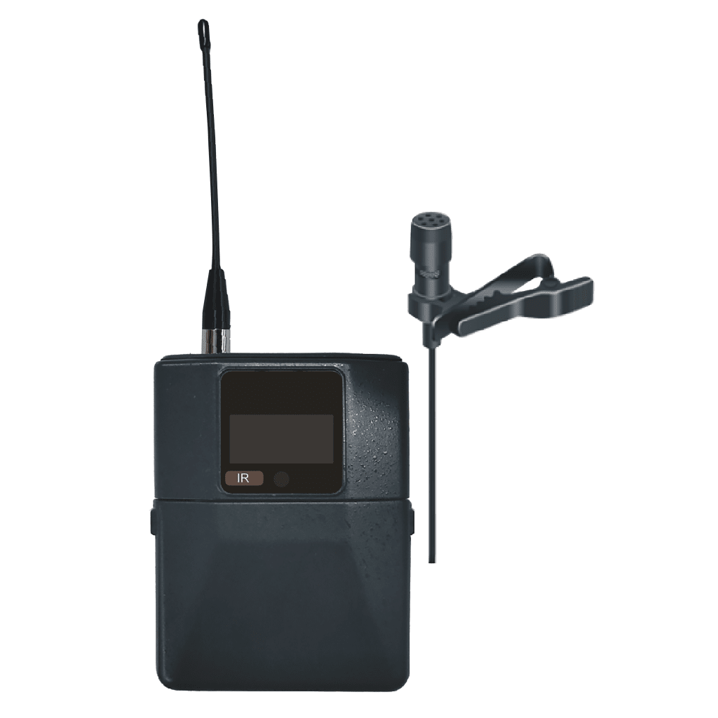 Micrófono de Solapa Digital Inalámbrico EP-59L / Condenser / Rango Frecuencia 540-590MHz y 640-690MHz / Modulación pi/4-DQPSK / Potencia Salida ≥10dBm / Autonomía >10 Horas / OLED Display / Ajuste Potencia y Volumen / Fun