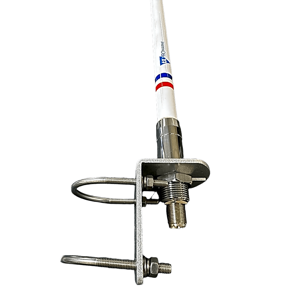 Antena VHF Marina de Alto Rendimiento / 4 dBi / 156-163 MHz / Altura 1100 mm / Color Blanco / Conector SO239