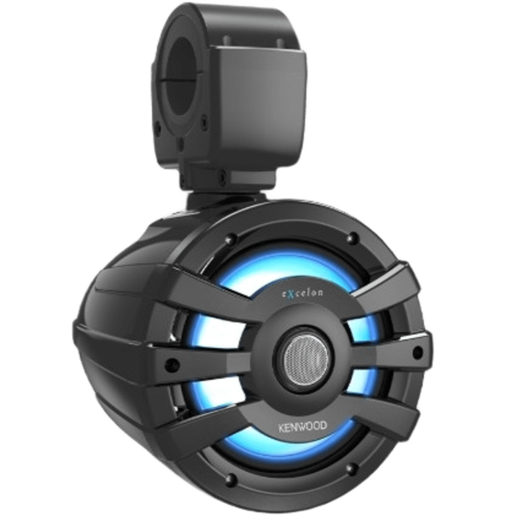 Altavoz de Torre de 100W RMS / Cono de Mica PP 7.7" / Respuesta de Frecuencia 60Hz-20kHz / Sensibilidad 87.5 dB/1W at 1m / IPX6 / Control RGB con 21 Colores y 21 Modos / Incluye Gomas de Montaje y Control Remoto RF