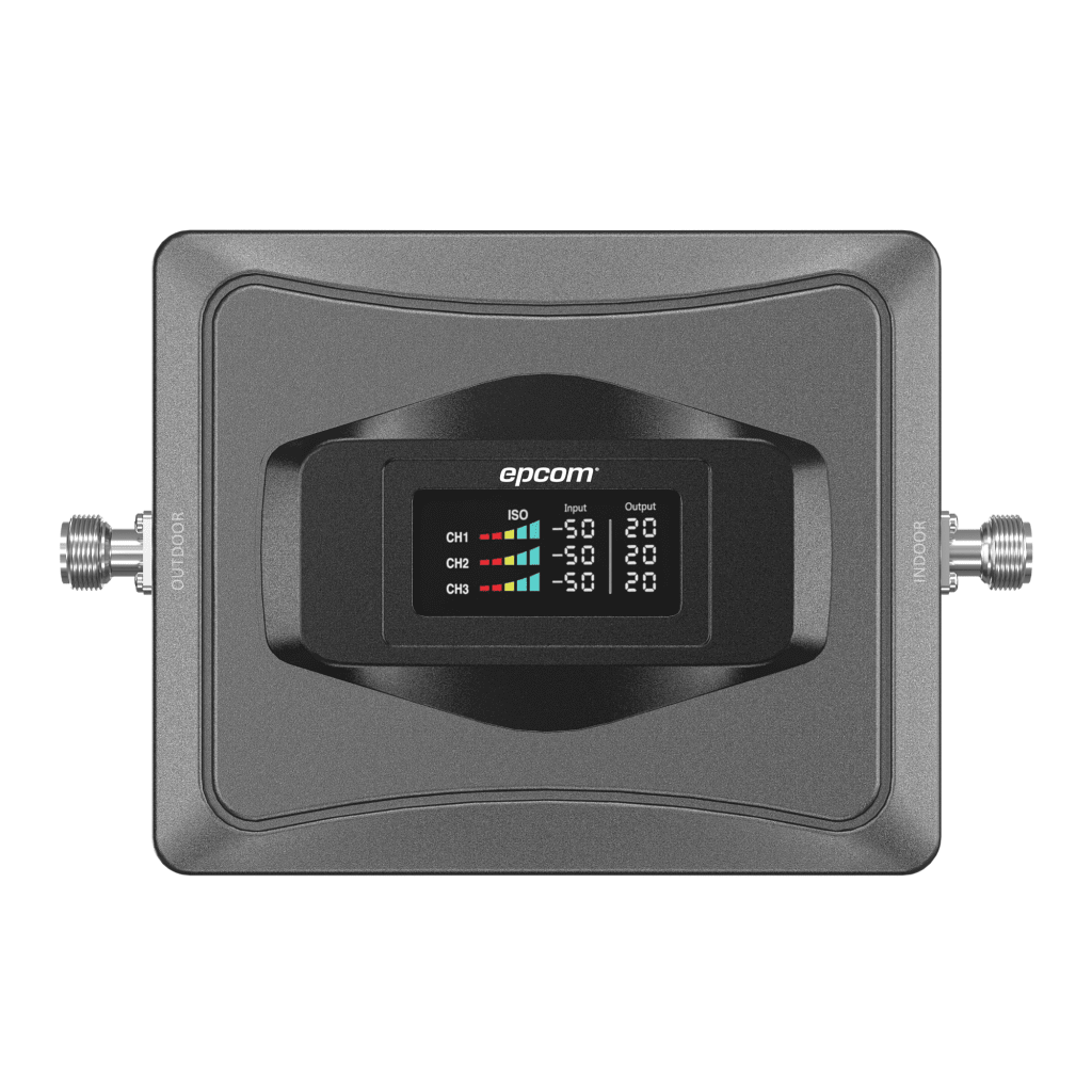 Amplificador de Señal Celular 4G / Mejora las llamadas convencionales y VoLTE / Soporta los datos de las tecnologías 2G, 3G y 4G de TELCEL, AT&T y MOVISTAR / Cubre hasta 1000 m2.