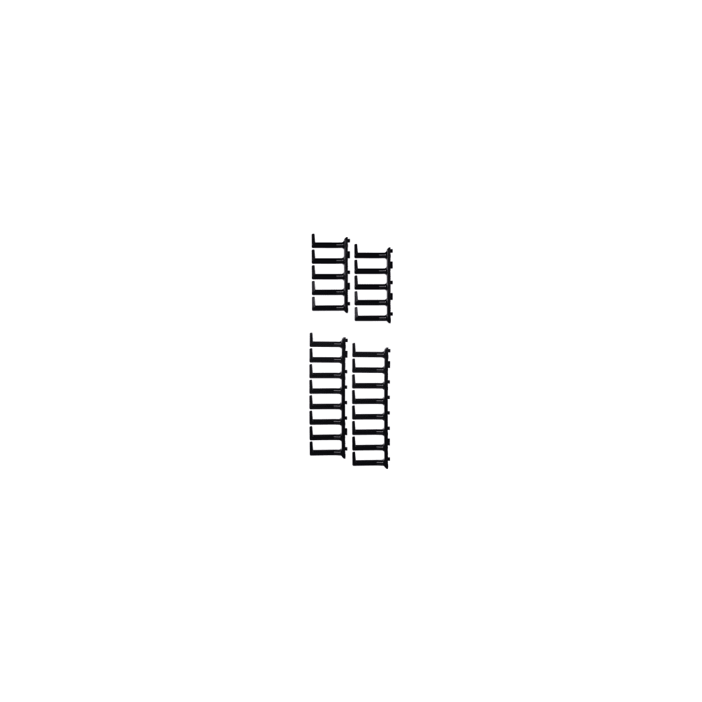 Kit de Dedos Para Administración de Cables en Gabinetes FlexFusion™ Light, de 42 UR,  Dedos de 100 mm de Longitud, Color Negro