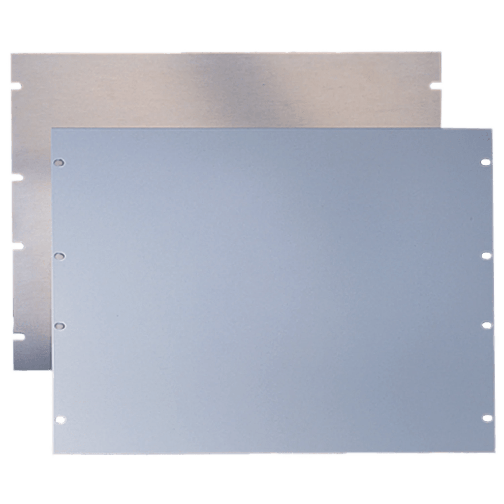 Tapa Ciega Para Rack Estándar de 19in, Plano, de Acero, 3 UR, Color Gris