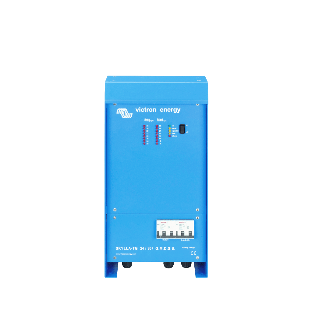 Skylla-TG 24/30 GMDSS / Cargador de Baterías para Ambientes Marinos 24 V, 30 A / Bancos de 250 a 350 Ah