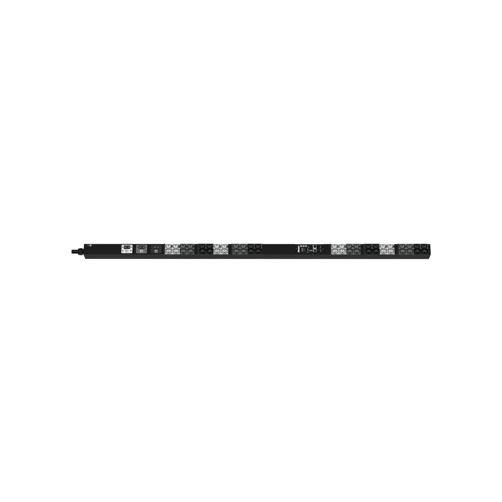 PDU G6 Monitoreable y Switchable (MS) para Distribución de Energía, Enchufe de Entrada NEMA L21-30P, Con 24 Salidas C13/C15 y 24 C13/C15/C19/C21, de Instalación Vertical, 208 Vca, 30 Amp