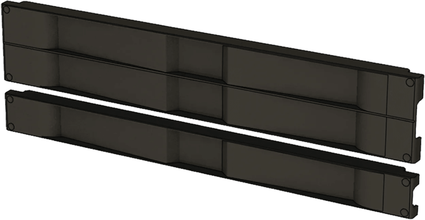 Panel Ciego Snap-In 1RU, Sin Herramientas, Plástico UL, Negro, Flujo de Aire Optimizado, Montaje Universal EIA