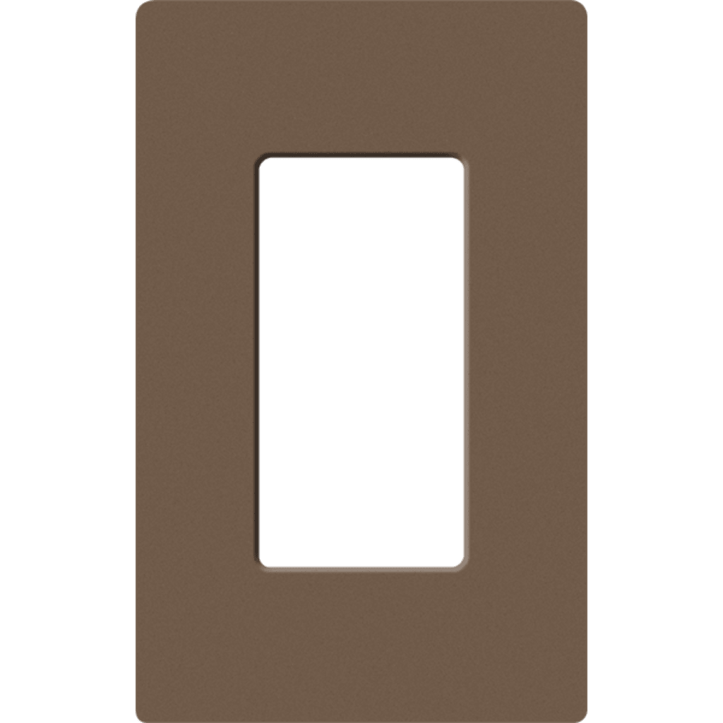 Placa de pared 1 espacio, para atenuador (dimmer), apagador ó control remoto inalámbrico LUTRON.