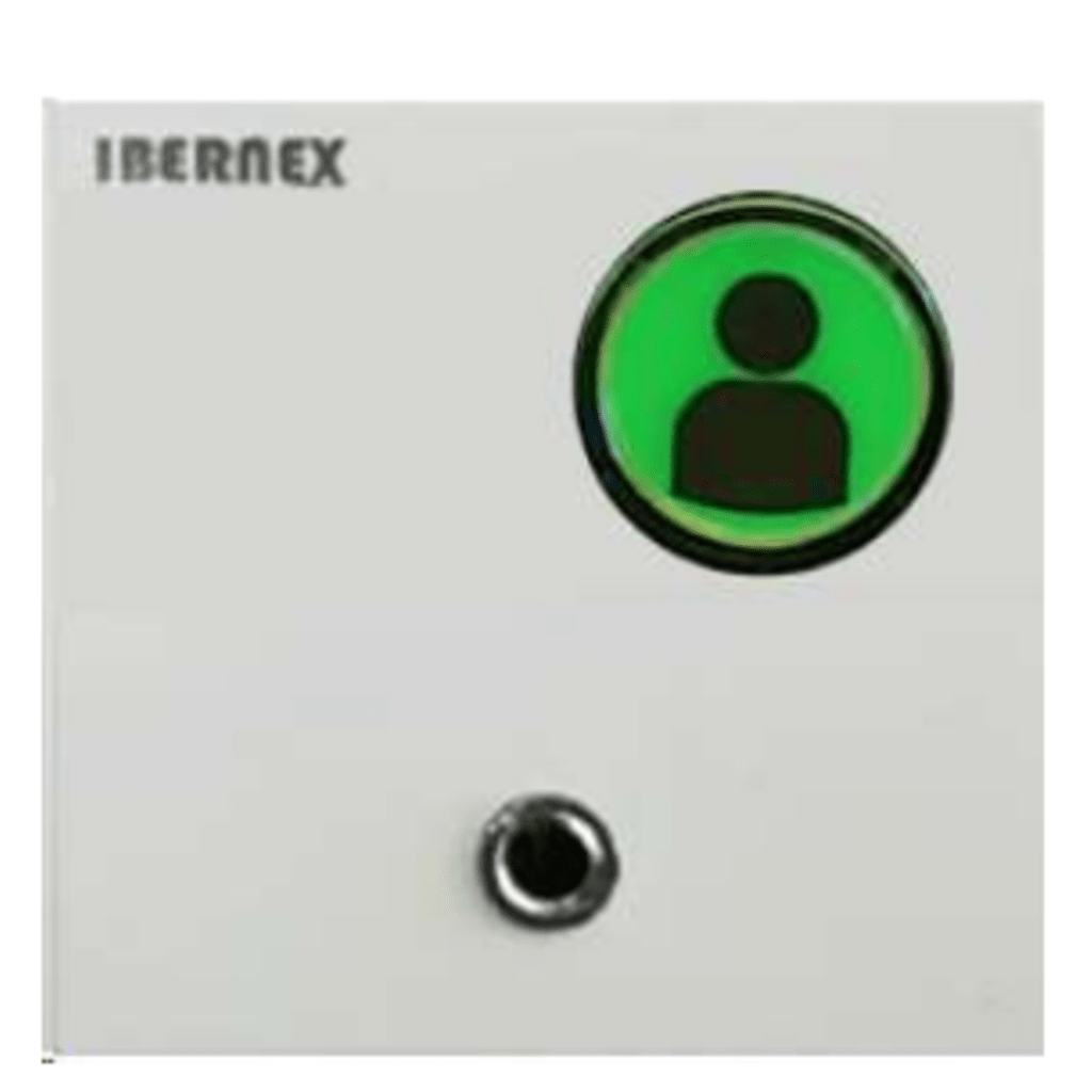 Módulo de 1 botón para empotrar con conexión Jack para pulsadores de cama NX0881 CON LECTOR RFID y señalización acustica