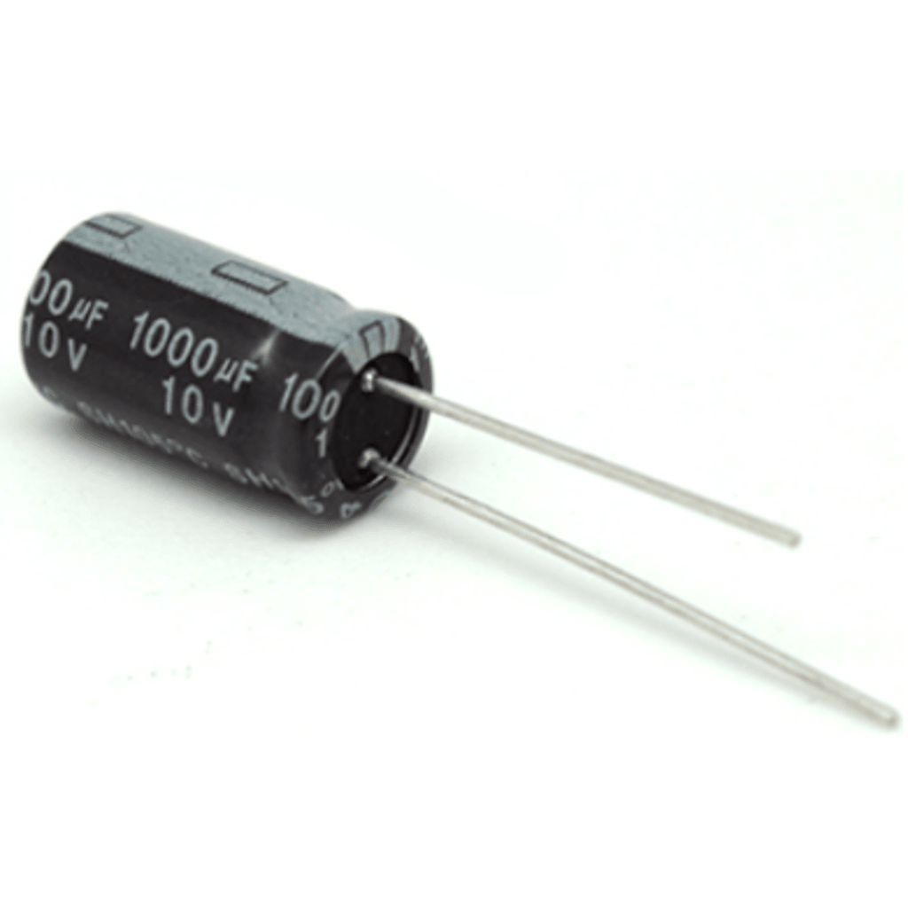 Capacitor Electrolítico de Aluminio, Radial de 1000 µFd, 10 V