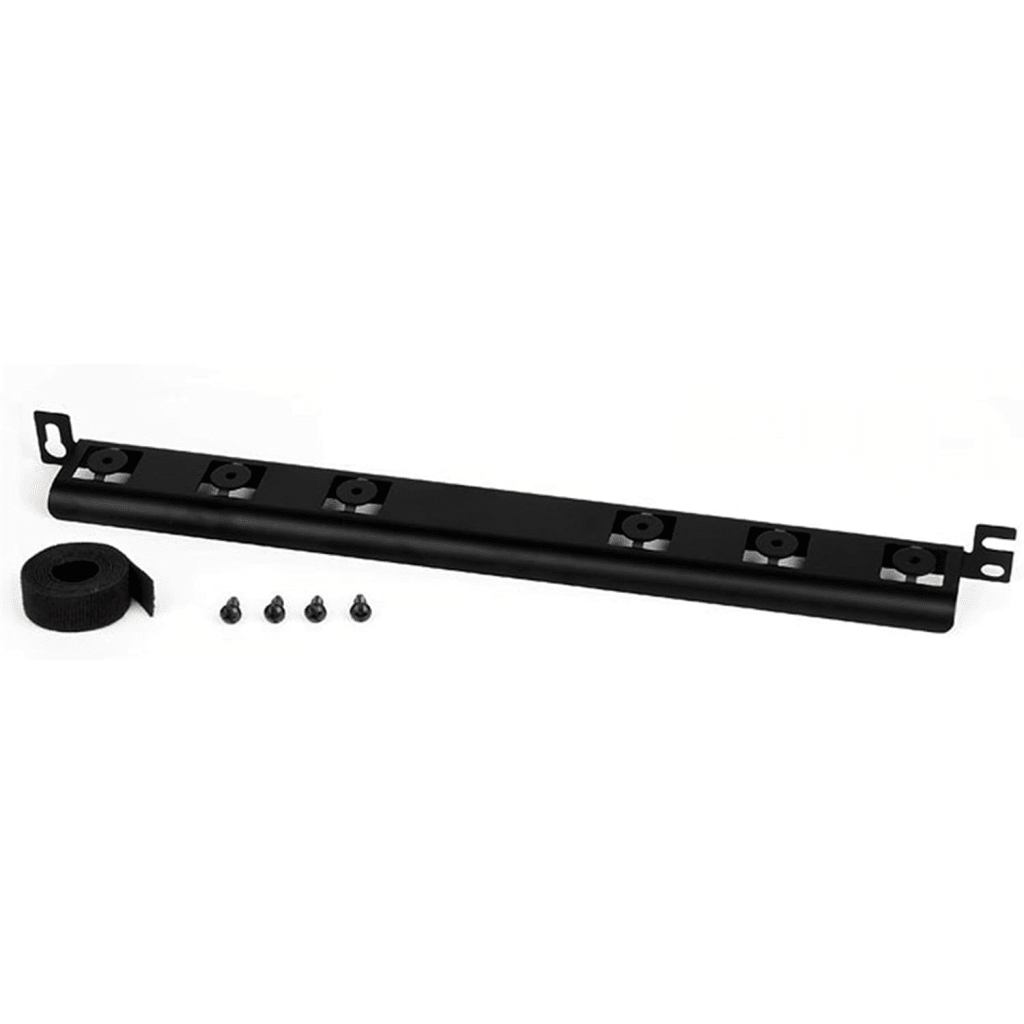 Barra para Aliviar Tensión o Peso Atrás de Patch Panel, Para Administración de 72 Cables, Color Negro