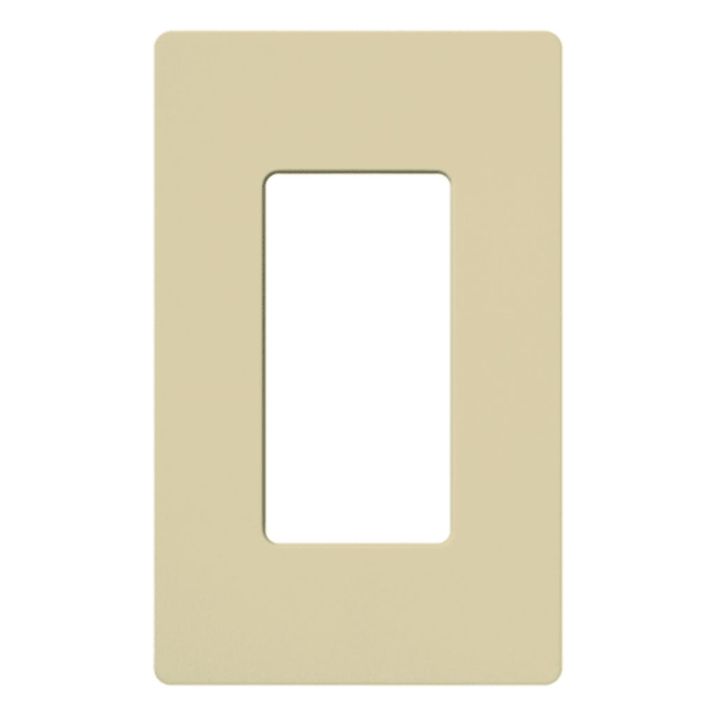 Placa de pared 1 espacio, para atenuador (dimmer), switch ó control remoto inalámbrico LUTRON.