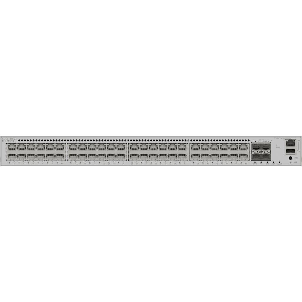 Switch Core/Distribución eKit Administrable / Capa 3 / 48 puertos Gigabit PoE+ + 4 SFP+ / PoE Perpetuo / PoE Budget 849 W / Sin Licenciamiento