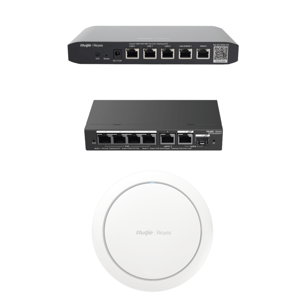 Equipos Ruijie DEMO Ideal para Probar Integraciones de Redes y WiFi 6 con CCTV