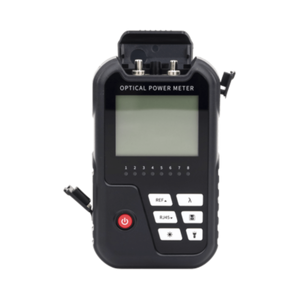 Medidor de Potencia ?ptica (Mini Opm) / Rango de Medici?n -50dBm a 26dBm / Compatible con Fibra ?ptica Multimodo y Monomodo / Soporta Conectores Sc, St y Fc / Incluye Funci?n de Vfl 2 mW / Recargable