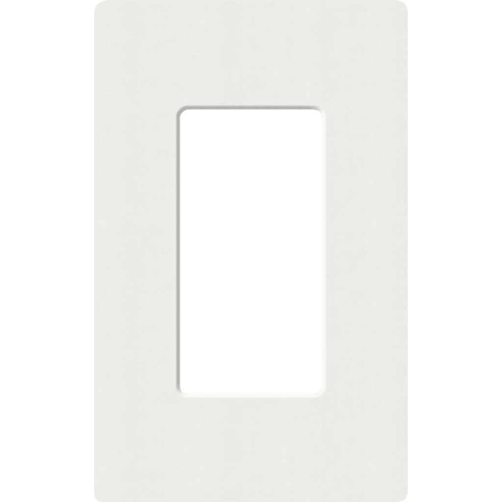 Placa de pared 1 espacio, para atenuador (dimmer), apagador ó control remoto inalámbrico LUTRON.