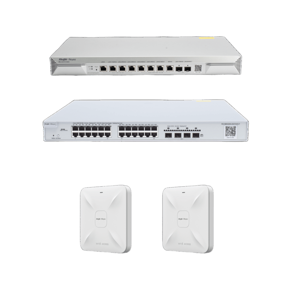 Solución Completa de Red para hasta 1500 Clientes y hasta 9 servicios de Internet., Ideal para Iniciar un Proyecto de Hotelería u Oficina