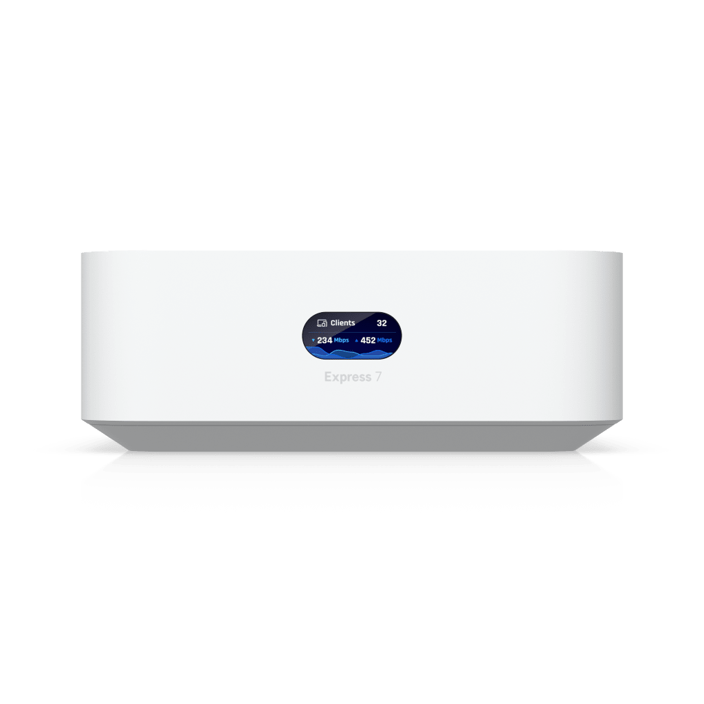 UniFi Express UX7 Cloud Gateway Compacto con WiFi 7, Ejecuta UniFi Network, Alimenta una Red Completa o Funciona como Punto de Acceso