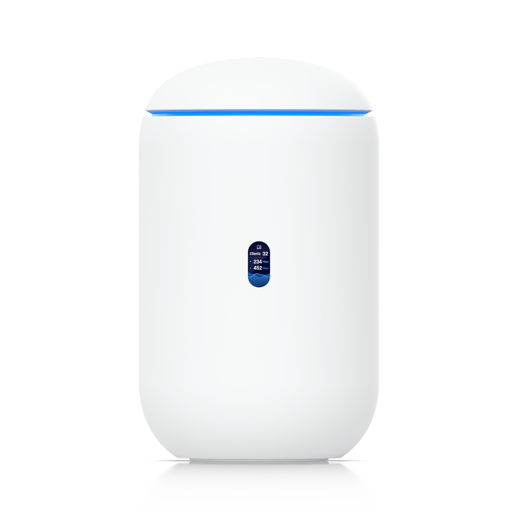 Dream Router 7 Cloud Gateway de 10G de Escritorio con WiFi 7 Integrado, Switch de 4 Puertos, Almacenamiento microSD y Compatibilidad Total con Full Stack UniFi