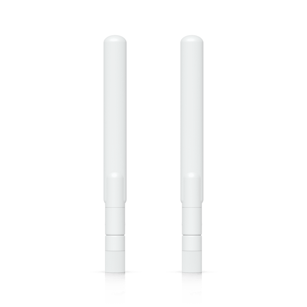 Par de Antenas Omnidireccionales Ideales para el UK-Ultra. Incluye dos Antenas de Doble Banda con 3 dBi en 2.4 GHz y 4 dBi en 5 GHz