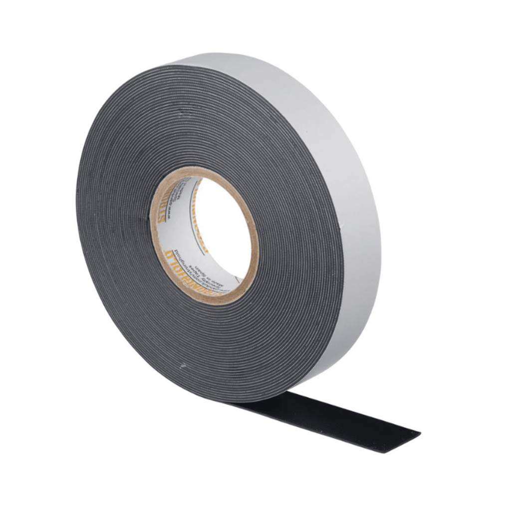 Cinta Eléctrica STRONGHOLD para Aislar de Caucho EPR, Autofusionable, Uso Industrial en Uniones de Alto Voltaje y Temperatura, Grosor 0.76mm (30 mil), Ancho 19mm, y 9.1m Largo, Color Negro.