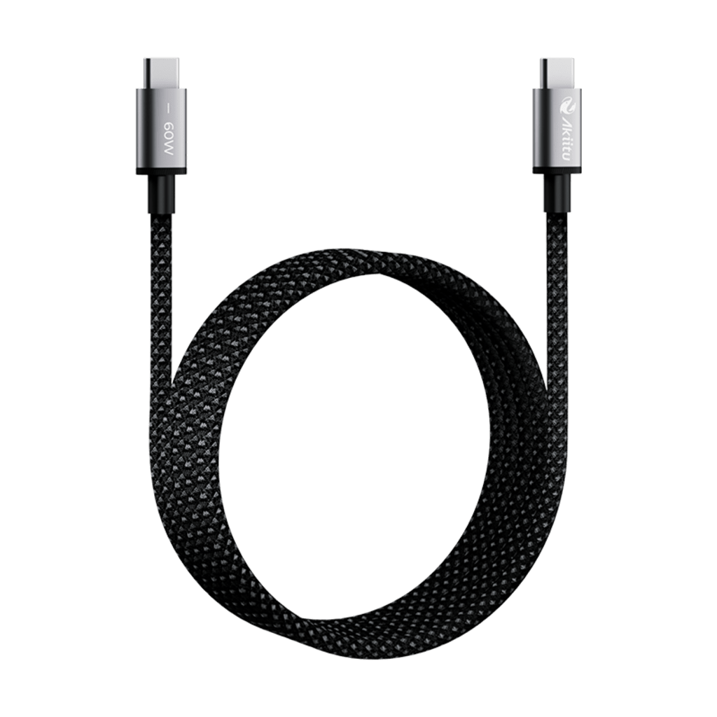 Cable de Carga USB-C a C 1.5 Metros (4.92 Pies) / Tecnolog?a GaN (Nitruro de Galio / Fast-Charging / Potencia 60W / Velocidad Transferencia 480 Mbps / Material Nylon / Conector Aluminio Anodizado