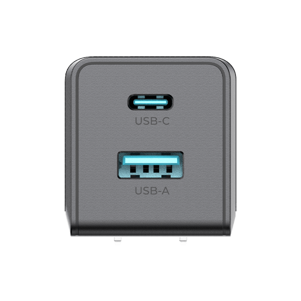 Cargador PRO USB-A / USB-C a C / Tecnolog?a GaN (Nitruro de Galio / Fast-Charging / Potencia 60W / Velocidad Transferencia 480 Mbps / Material Silicona No T?xica / Conector Aluminio Anodizado