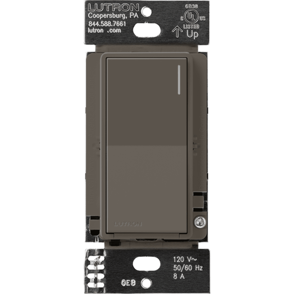 (RadioRa3) Apagador On/Off sunnata color trufa, 8A de iluminación, 5.8A Motor