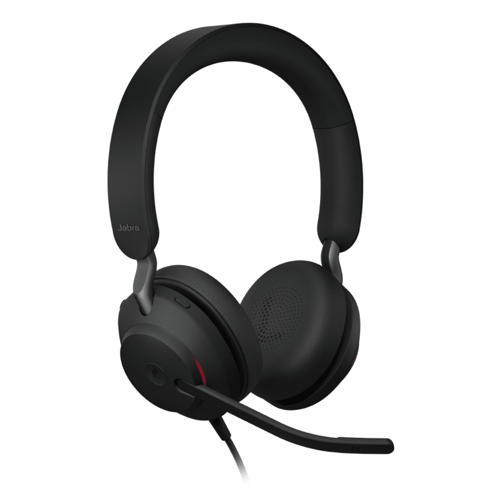 Jabra Evolve 2 40SE, Auricular Stereo Versión MS con Aislamiento de Ruido, Conexión USB C/A y Indicador de Ocupado (Busylight) (24189-999-799)