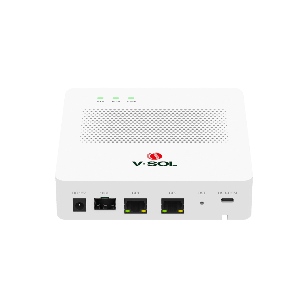 Mini OLT de 1 Puerto GPON SC/UPC con 3 puertos Uplink (2 puertos Gigabit Ethernet + 1 puerto SFP/SFP+) , hasta 64 ONUs / ONTs