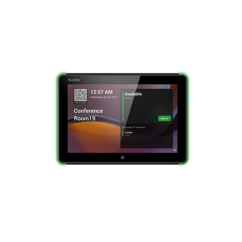 Panel Touch Para Programación De Salas De Reuniones Todo En Uno Con Indicadores LED Laterales Moderno y Ultrafino