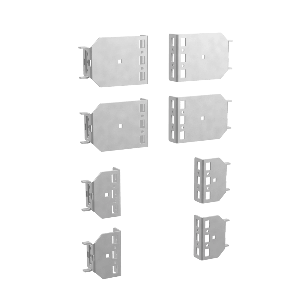 Soportes reductores de marco para marcos o canal de montaje de 100 mm acero color negro