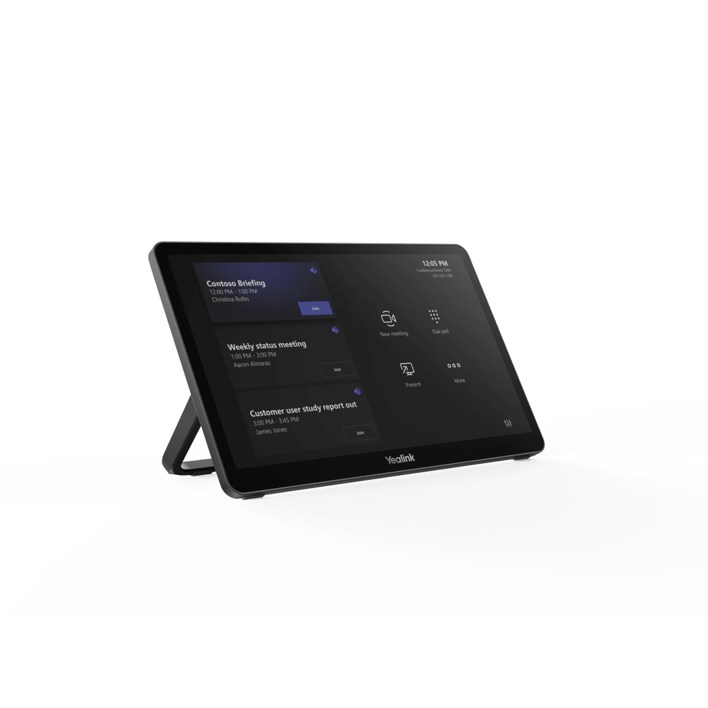 Pantalla Tactil MTouch Plus para Sistemas Microsoft Teams Rooms Yealink con Diseño Avanzado y Control Colaborativo