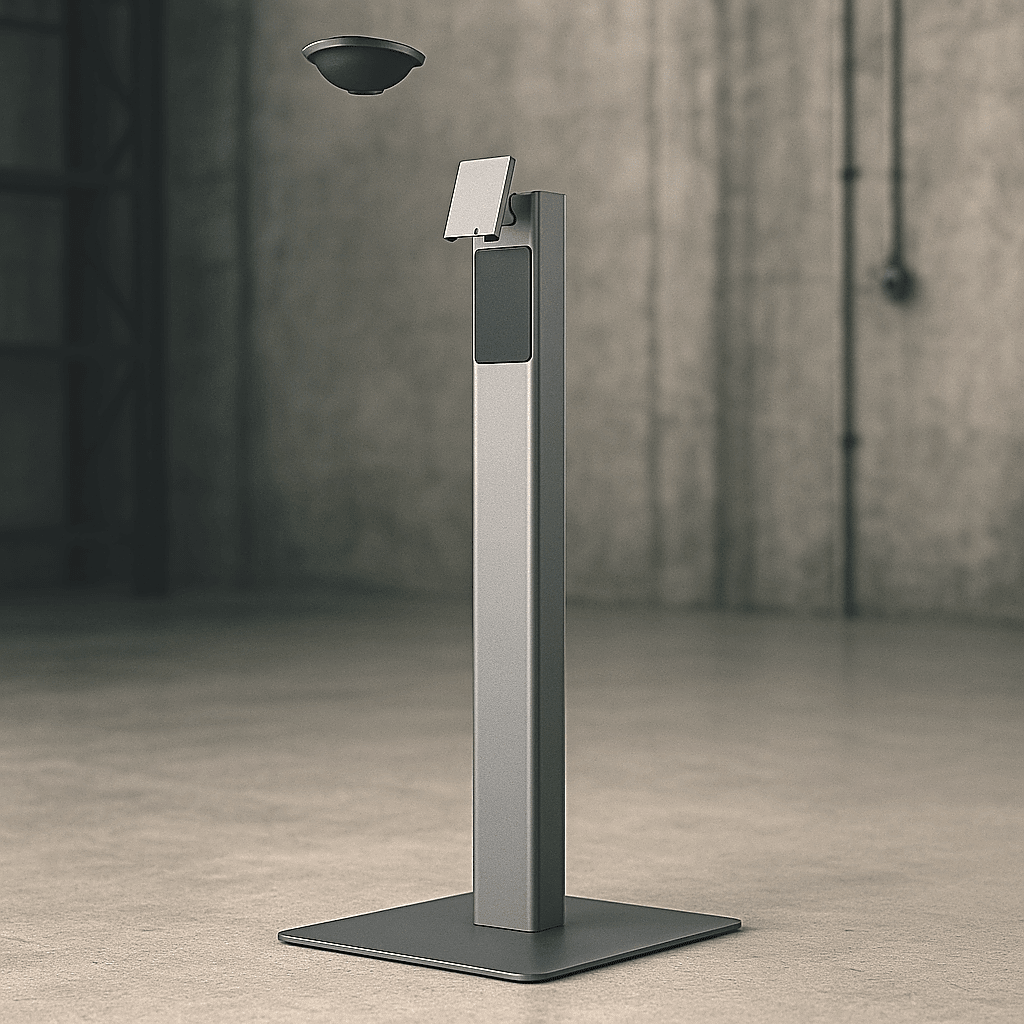 Soporte de Piso FLEX 3 Lite / Estructura Metálica / Base de Placa Pesada / Peso Neto Stand 5.51 kg (12.1 lb) / Peso Neto Plate 15.1 kg (33.3 lb)