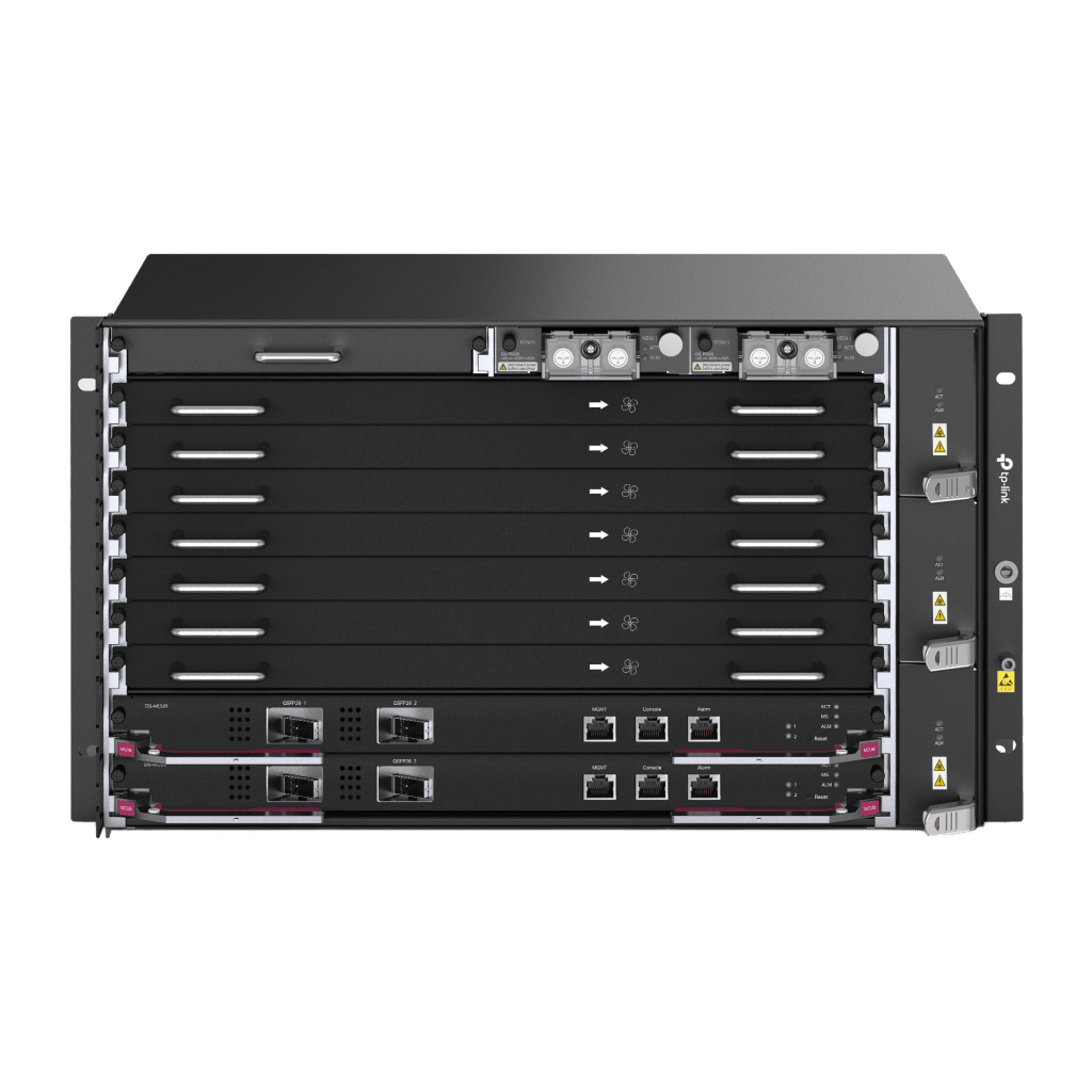 DeltaStream - OLT Módular GPON / 7 Bahías XGSPO/GPON / Conexión de hasta 14,336 ONUs / 2 Tarjetas Main / Puertos Gigabit RJ45 Uplink / 4 Puertos SFP+ Uplink / Fuente Redundante AC- DC (incluida) / Administración desde la nube (
