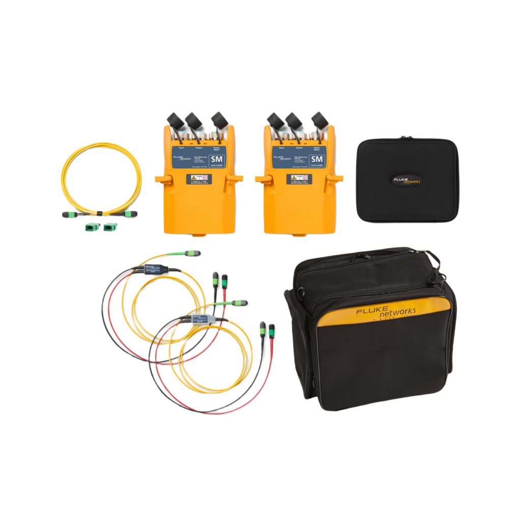 Kit de Extensión de Módulos de Certificación Fibra Óptica Monomodo MPO / CertiFiber Max / Cables de Referencia / Incluye Maletín Versiv-XL