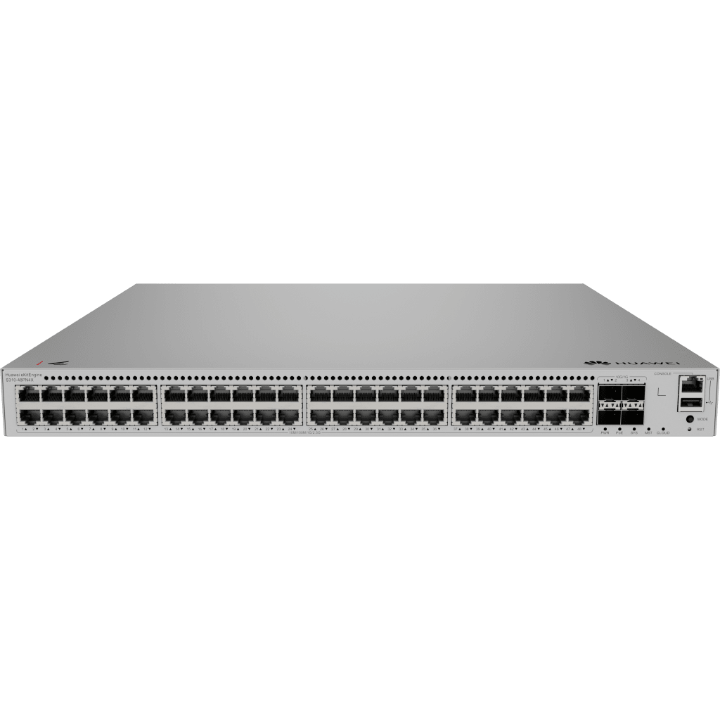 Switch eKit Distribución/Core MultiGigabit PoE+ Capa 3 / 48 puertos PoE+ 2.5 Gbps + 4 SFP+ / iStack / PoE Perpetuo (360 W) / Libre de Licenciamiento