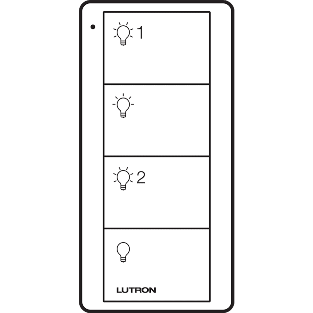 Control PICO 4 botones, 2 grupos, complemente con un atenuador o switch on/off